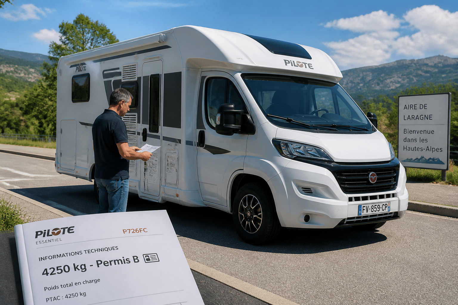 camping-car permis b 4250 kg