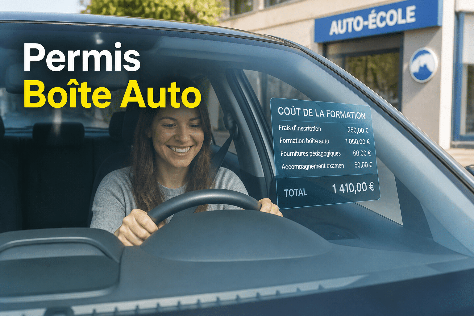 prix permis boite automatique