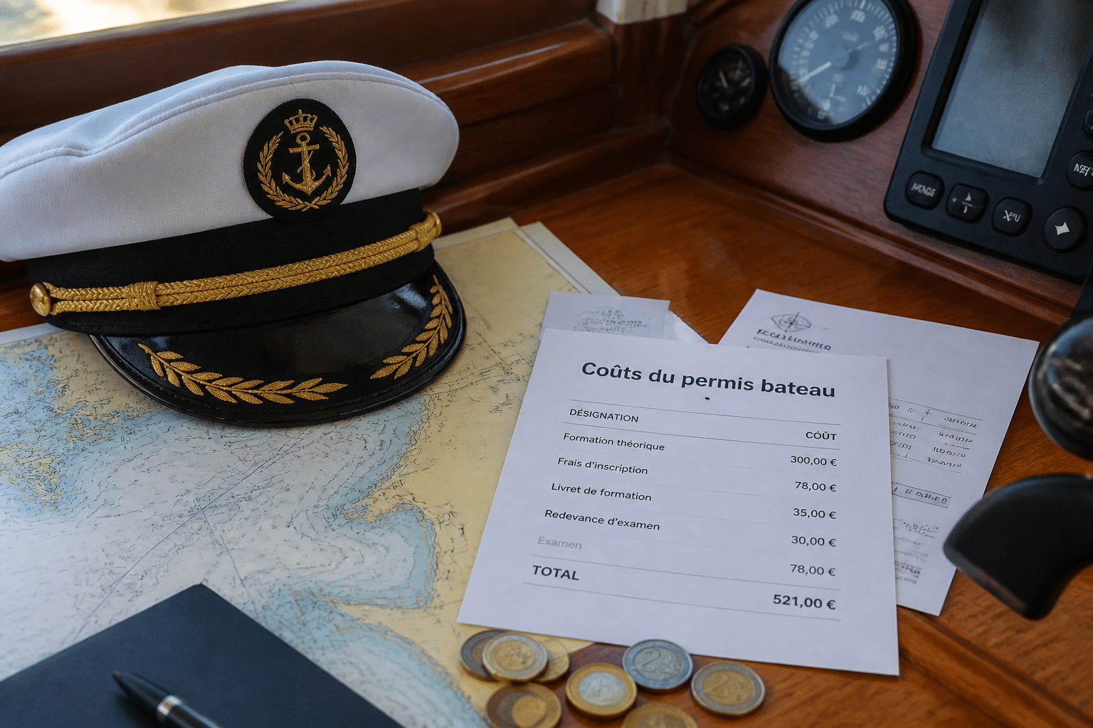 permis bateau prix