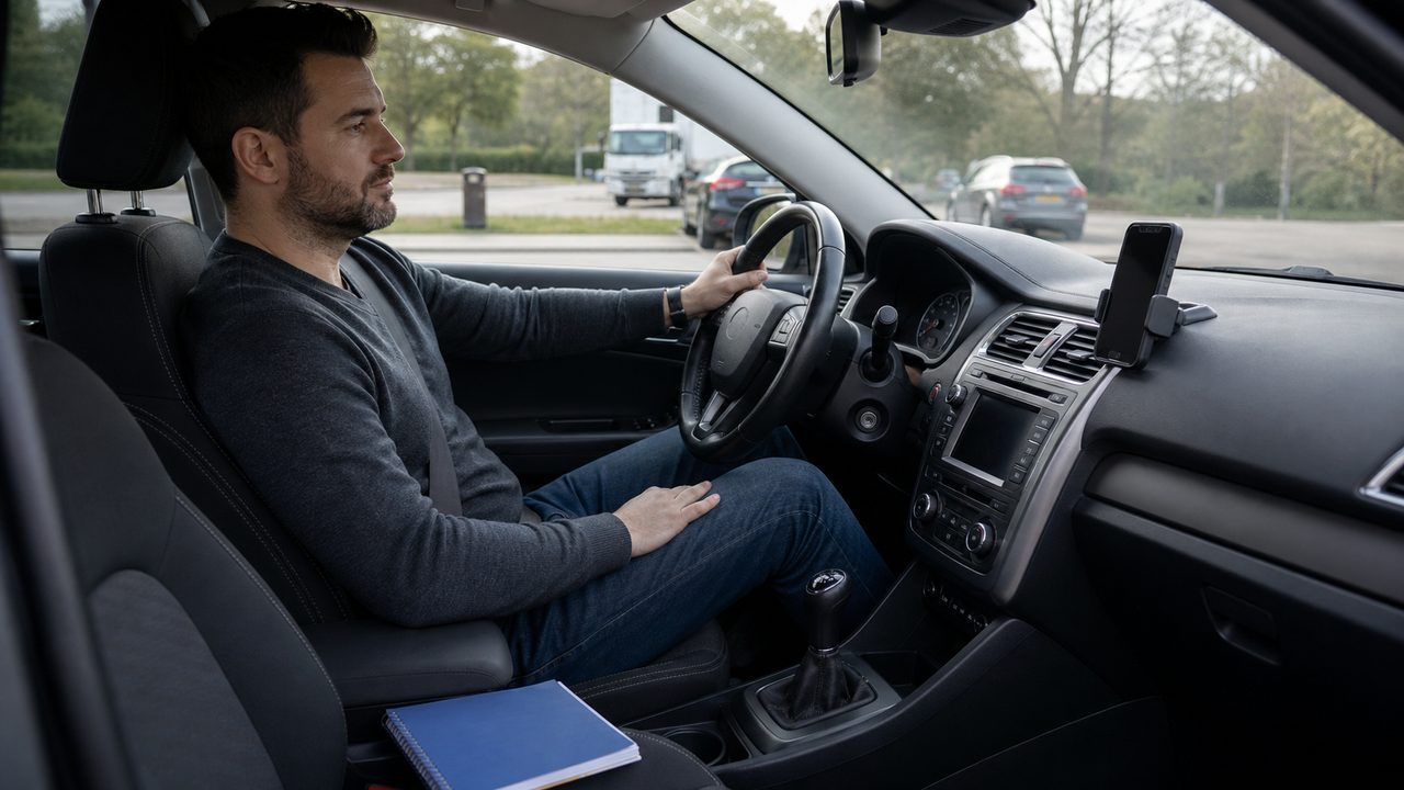 Amende téléphone au volant : montant, points et suspension possible