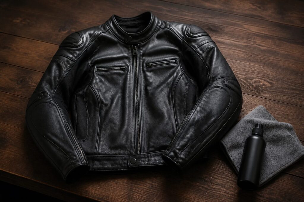 Entretien cuir blouson moto: nettoyer, nourrir et protéger