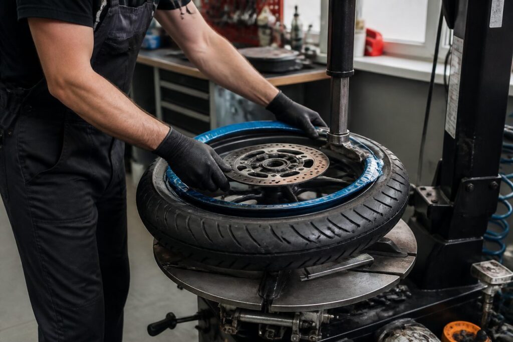 Montage pneu moto : 9 contrôles pour rouler sans mauvaise surprise