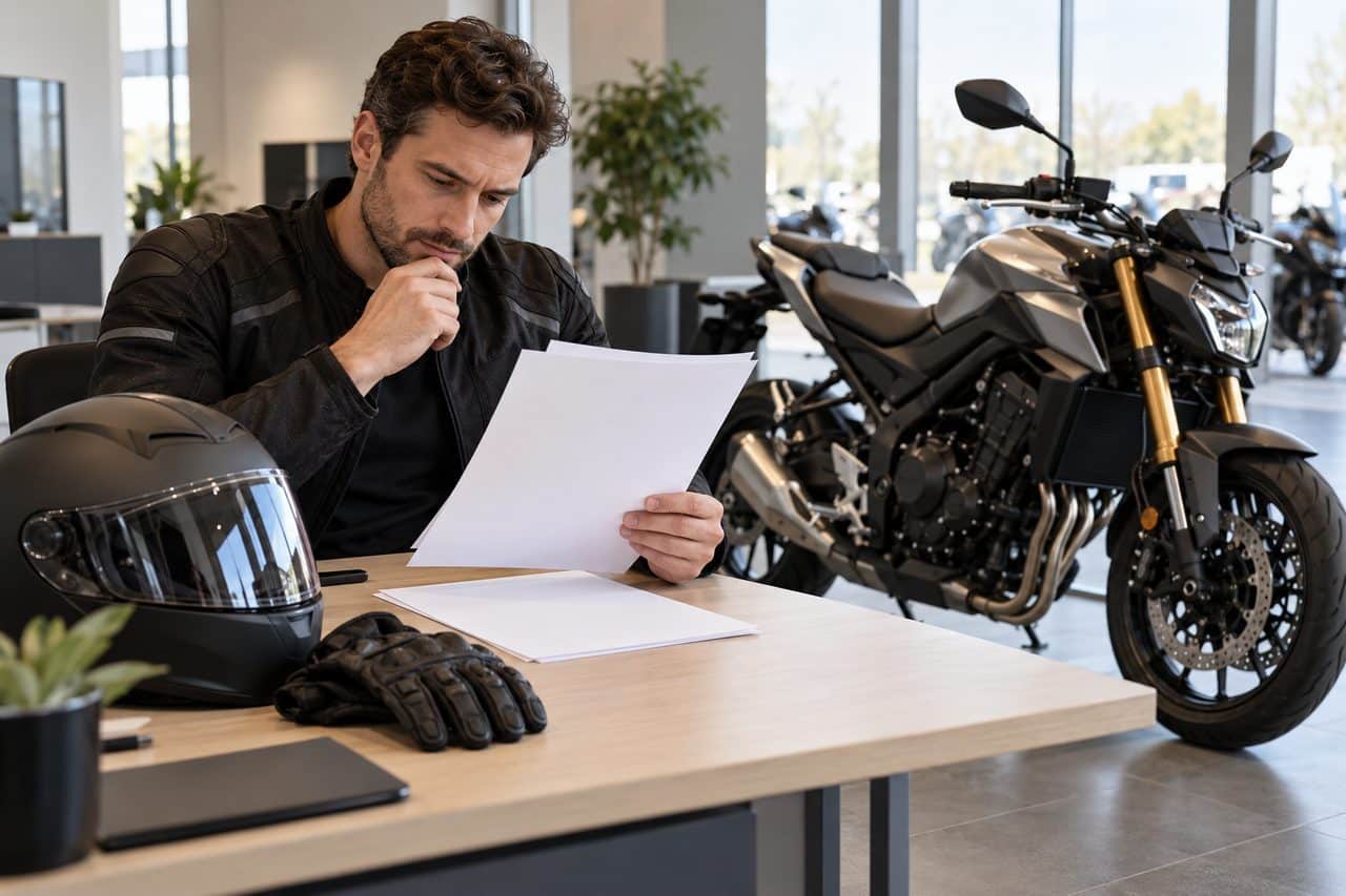 Moto location longue durée : 7 vérifications décisives avant de signer