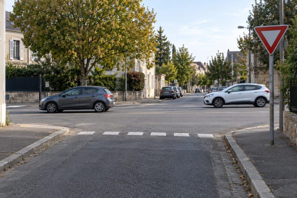 Panneau cédez le passage : règle, ligne au sol et différences avec le stop