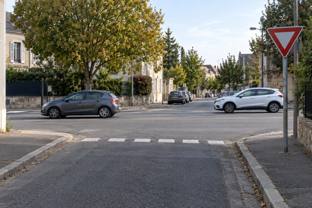 Panneau cédez le passage : règle, ligne au sol et différences avec le stop